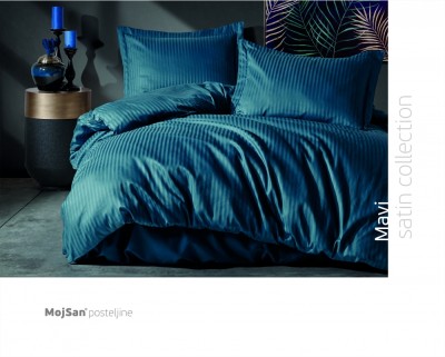 Posteljina MojSan Satin Mavi